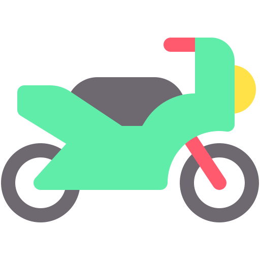 バイク Generic color fill icon