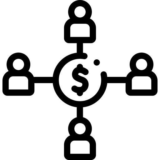 distribuer Detailed Rounded Lineal Icône