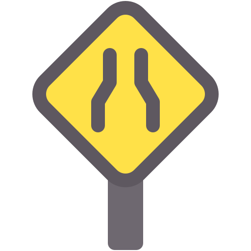 Traffic sign Generic color fill icon