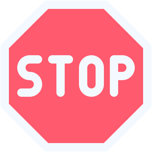 znak stopu Generic color fill ikona
