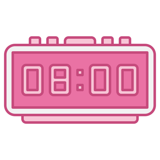 디지털 시계 Generic color outline icon