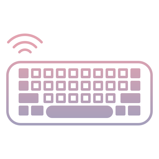 teclado electrónico Generic gradient outline icono