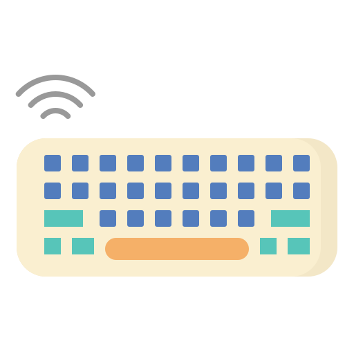 klawiatura elektryczna Generic color fill ikona