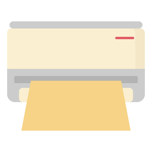 인쇄기 Generic color fill icon