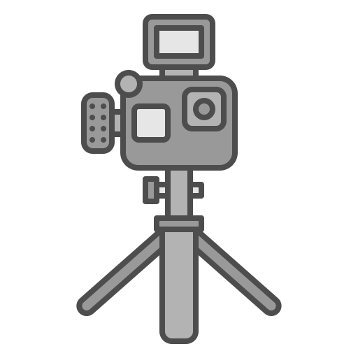 caméra d'action Generic color outline Icône