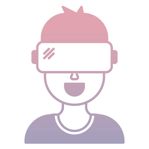lunettes de réalité virtuelle Generic gradient outline Icône