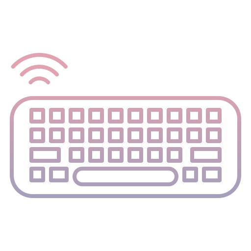 電子キーボード Generic gradient outline icon