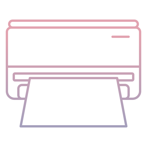 プリンター Generic gradient outline icon