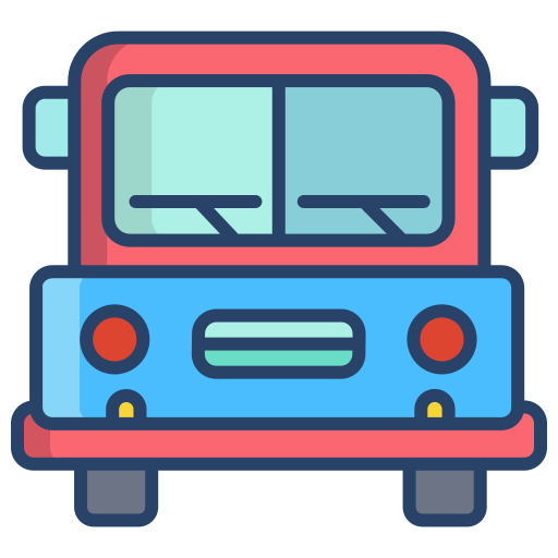 autobus szkolny Icongeek26 Linear Colour ikona