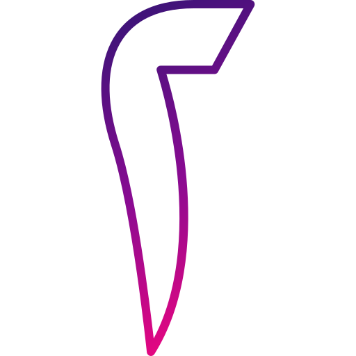 Numerical symbol Generic gradient outline icon