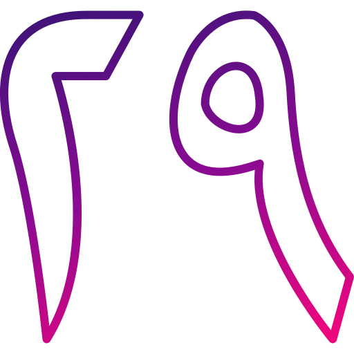 numerisches symbol Generic gradient outline icon
