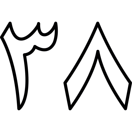 Numerical symbol Generic black outline icon
