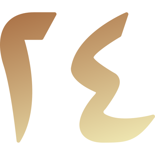 Числовой символ Generic gradient fill иконка