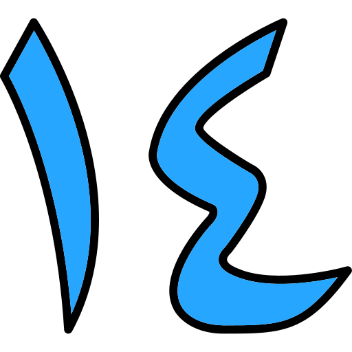 simbolo numerico Generic color lineal-color icona