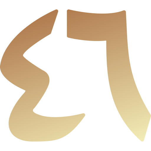 Numerical symbol Generic gradient fill icon