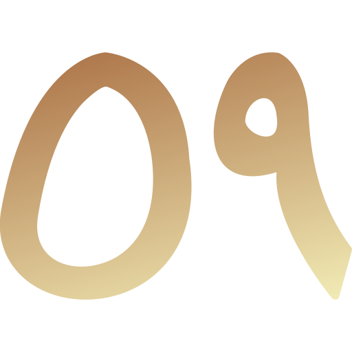 símbolo numérico Generic gradient fill Ícone