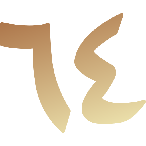 Числовой символ Generic gradient fill иконка