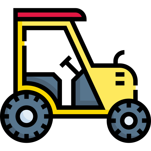 Tractor Detailed Straight Lineal color icon