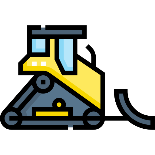 bulldozer Detailed Straight Lineal color icon