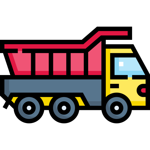 camión de la basura Detailed Straight Lineal color icono