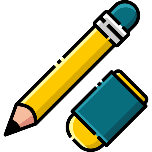 Ластик для карандашей Generic color lineal-color иконка