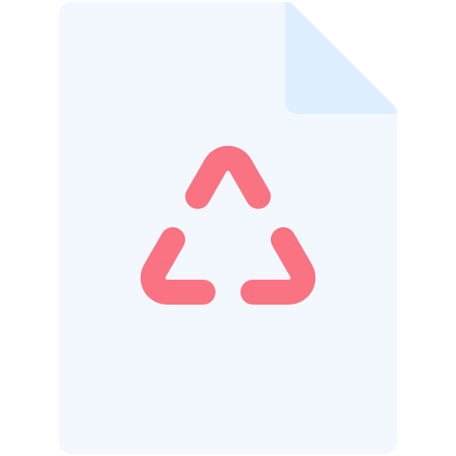 Paper recycle Generic color fill icon