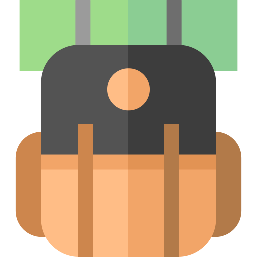 Camping Basic Straight Flat icon