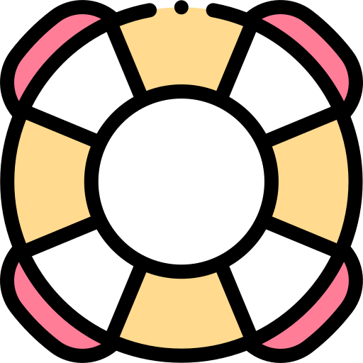 救命浮輪 Detailed Rounded Lineal color icon