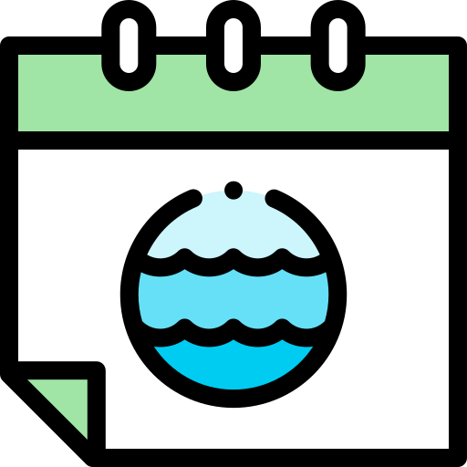 dia mundial de los oceanos Detailed Rounded Lineal color icono