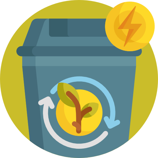 Recycle bin Detailed Flat Circular Flat icon