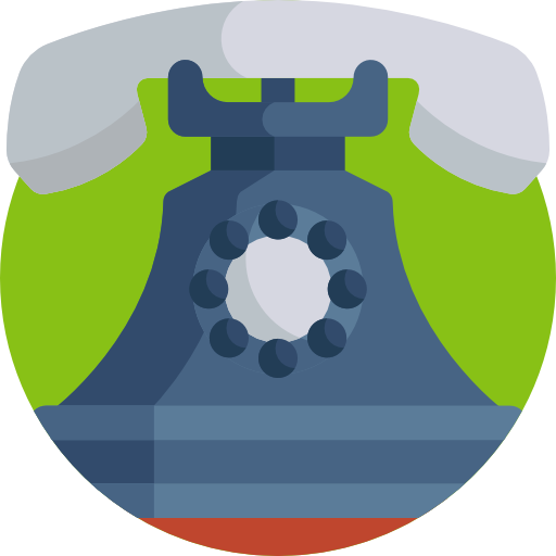Telephone Detailed Flat Circular Flat icon