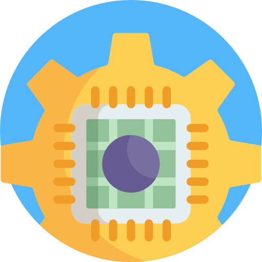 microchip Detailed Flat Circular Flat icoon