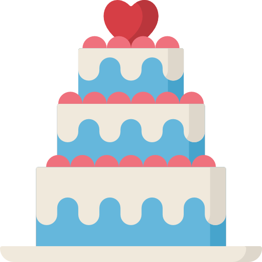 bolo de casamento Special Flat Ícone