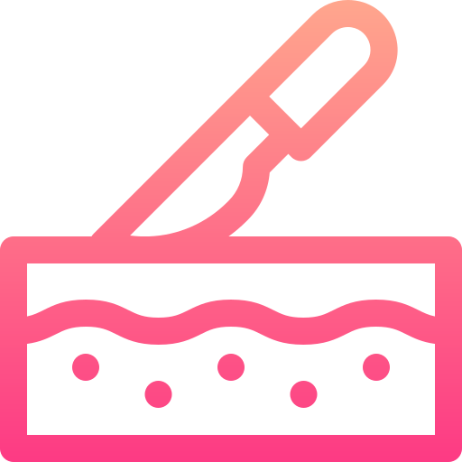 plastische chirurgie Basic Gradient Lineal color icoon