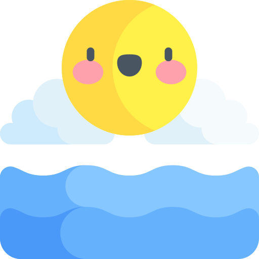 Ocean Kawaii Flat icon