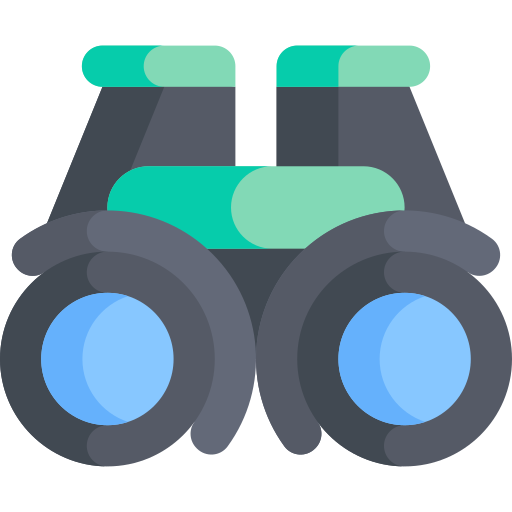 Binoculars Kawaii Flat icon