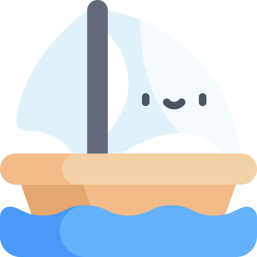 Boat Kawaii Flat icon