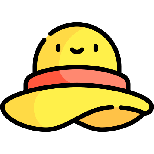 sombrero Kawaii Lineal color icono