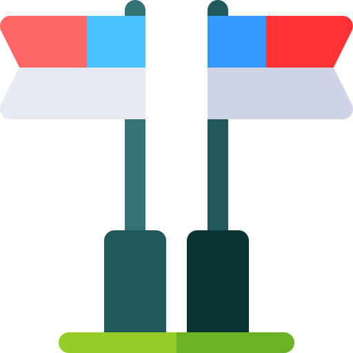 フラグ Basic Rounded Flat icon