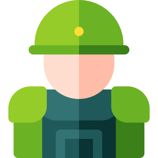 兵隊 Basic Rounded Flat icon