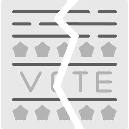 投票用紙 Generic color fill icon