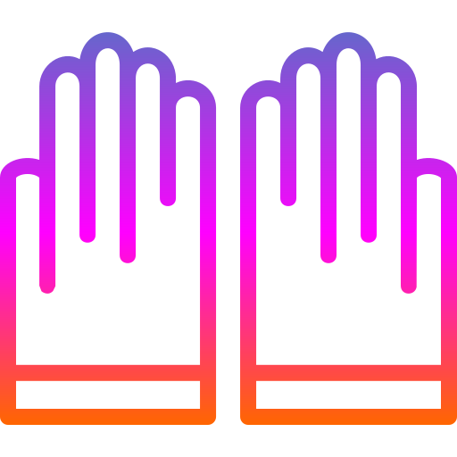guanti per le mani Generic gradient outline icona