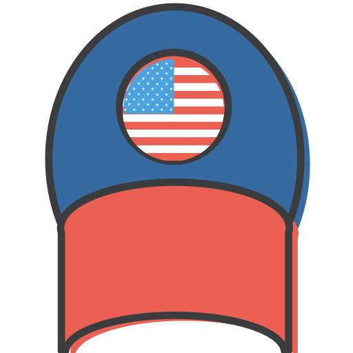 amerikanisch Generic color lineal-color icon