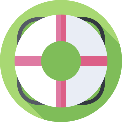 ライフガード Flat Circular Flat icon