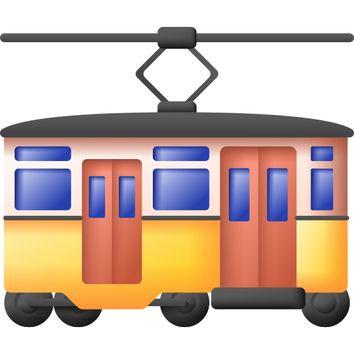 tramwajowy 3D Color ikona