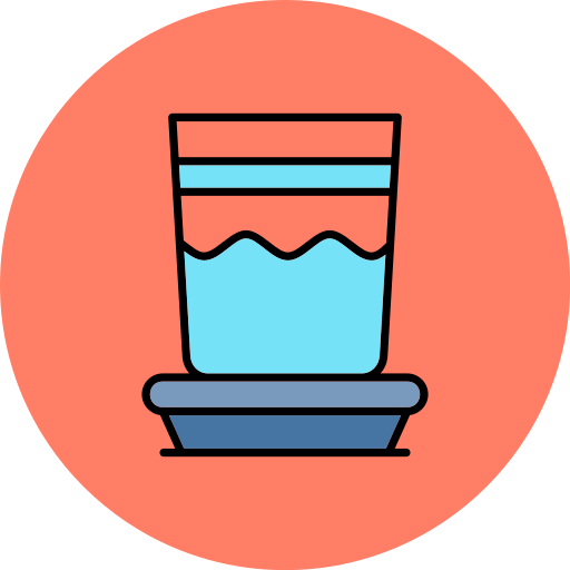 bicchiere d'acqua Generic color lineal-color icona