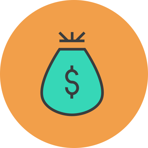 Money Amogh Design Rounded Lineal Color icon