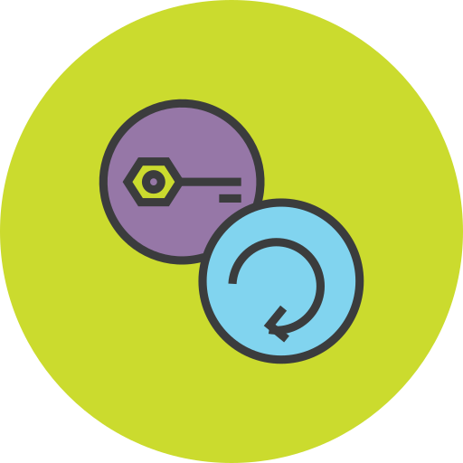 Key Amogh Design Rounded Lineal Color icon