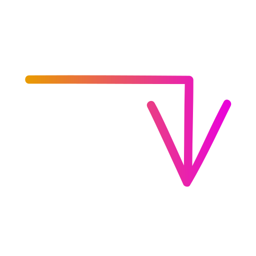 pijl Generic gradient outline icoon