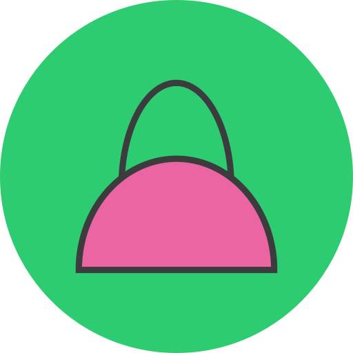 Bag Amogh Design Rounded Lineal Color icon